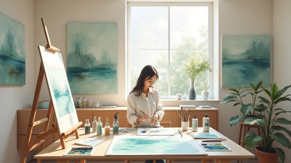 L'aquarelle contemporaine, un marché discret mais solide